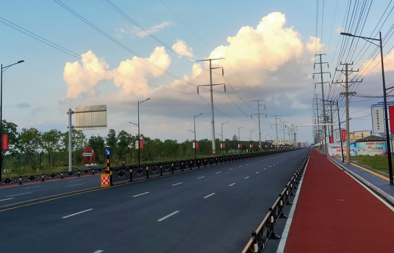 提升改造完成后的春順路，暢安舒美