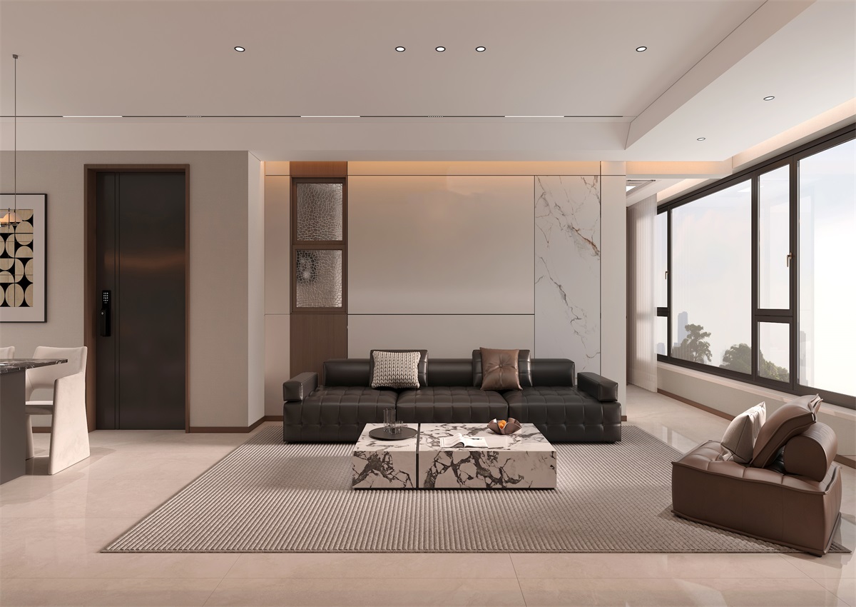 玉庭華府131㎡ | 現(xiàn)代意式+美拉德色系，濃郁棕調(diào)的電影氛圍直接封神！