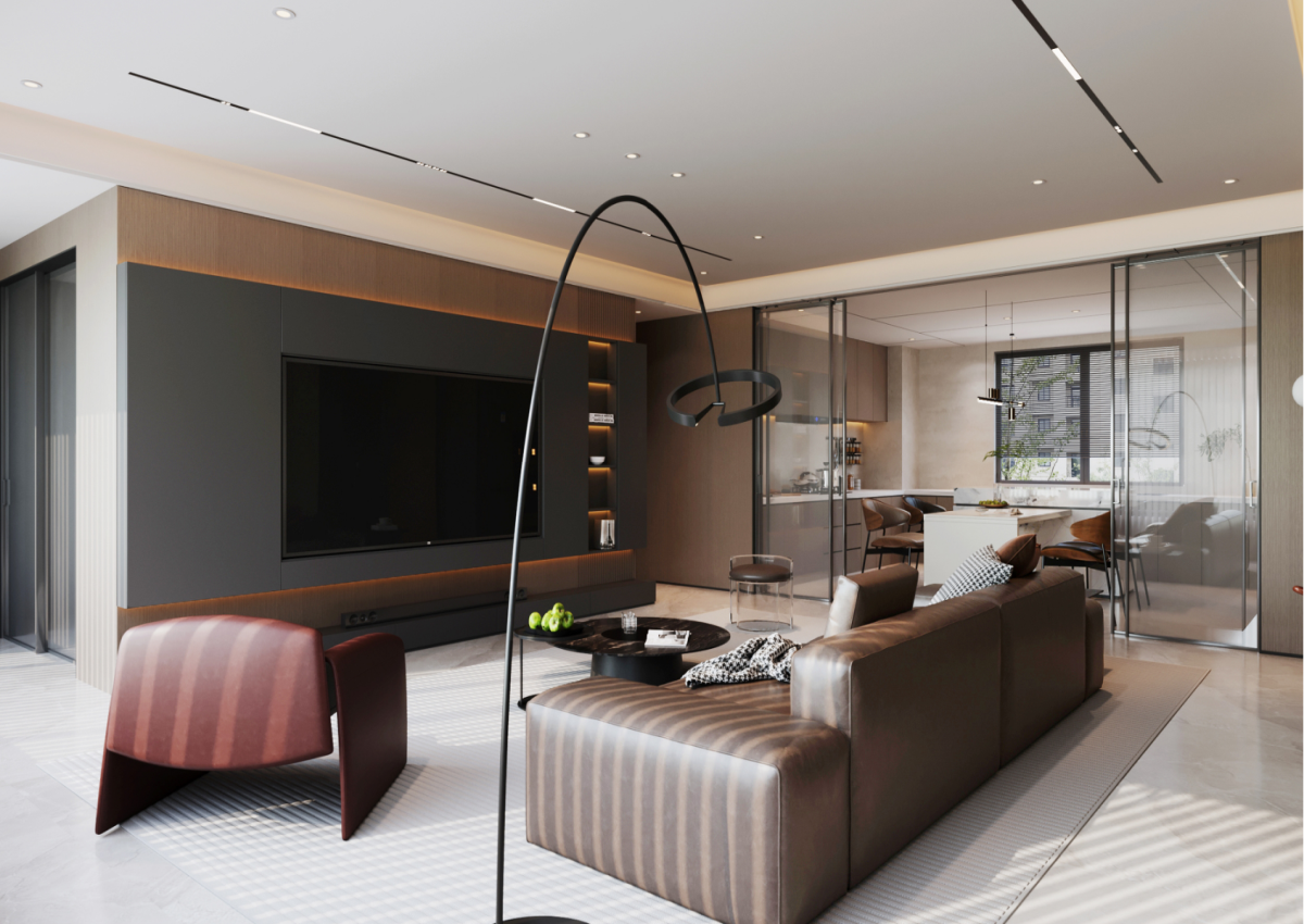 星耀閱海169㎡ | 驚艷！黑棕色系的意式極簡(jiǎn)不顯壓抑反而通透敞亮？！