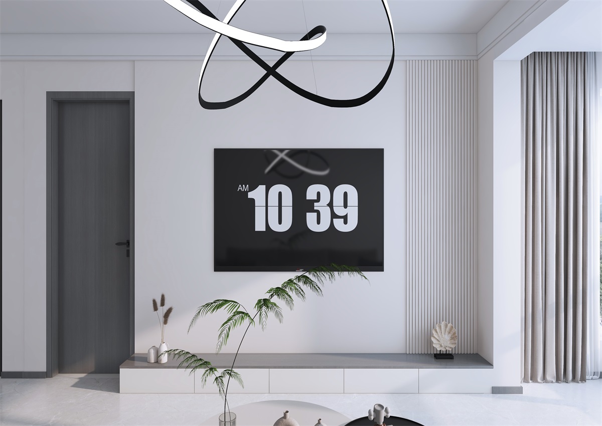 攬秀苑110㎡ | 小戶型裝修模板來了！現(xiàn)代簡約風(fēng)+黑白灰百看不膩