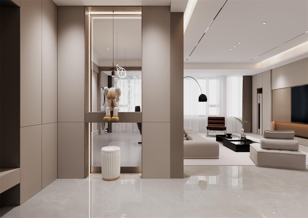 玉庭華府146㎡ | 自帶高級(jí)感的意式極簡(jiǎn)家，一進(jìn)門就想哇塞！