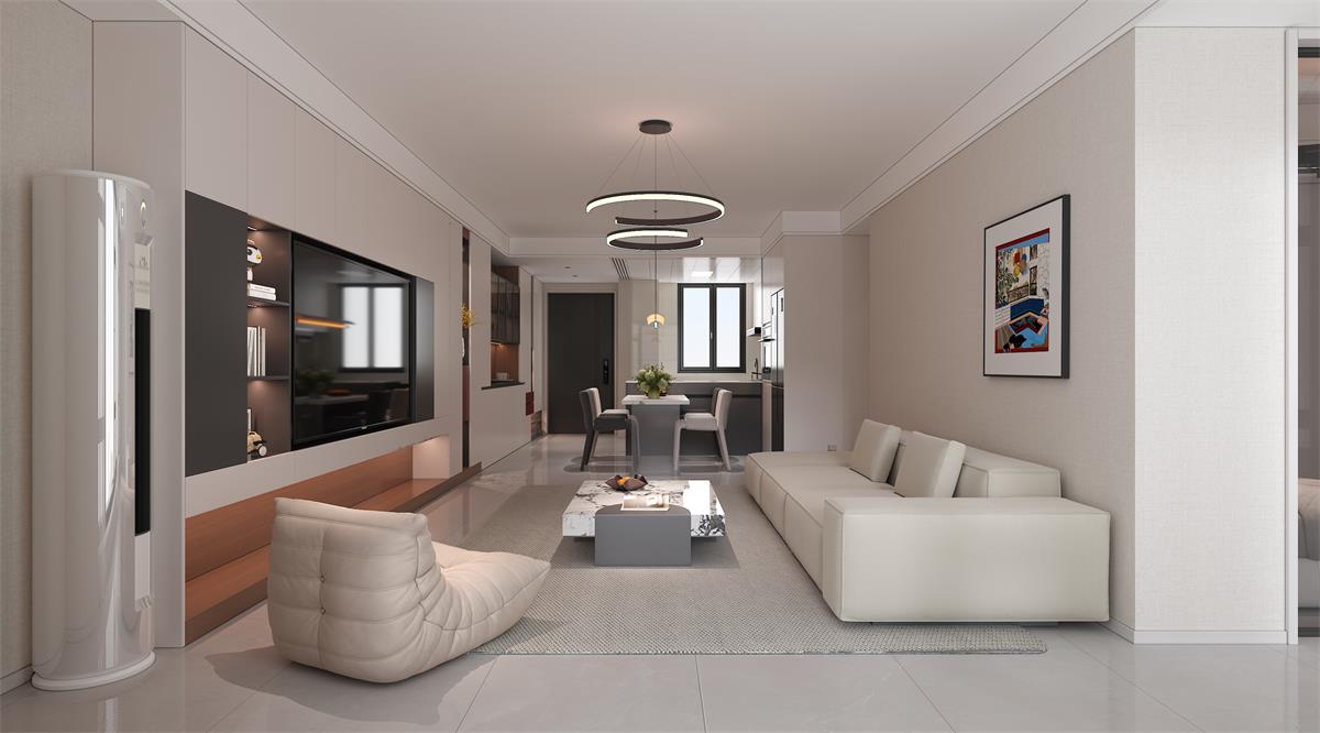 星耀閱海 |123㎡小三居極限改造！整墻收納柜+開放式餐廚，空間翻倍還顯大！