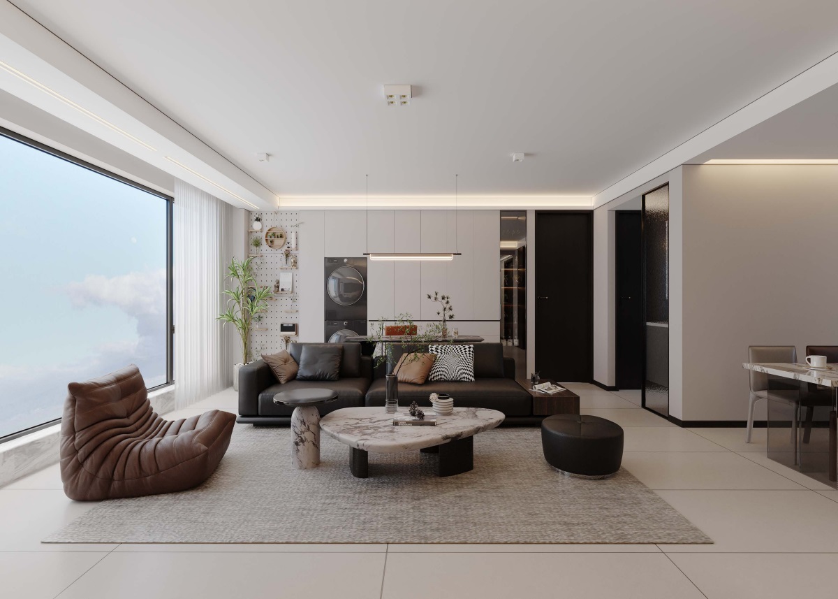 光耀上院128㎡ | 高效“去班味”的舒適現(xiàn)代風(fēng)！開啟治愈系慢生活~