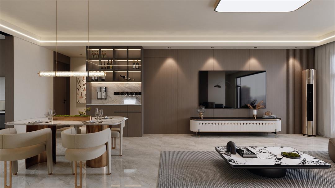 中海觀園132㎡ | 拯救審美疲勞！暖棕意式風(fēng)的家，溫暖又松弛