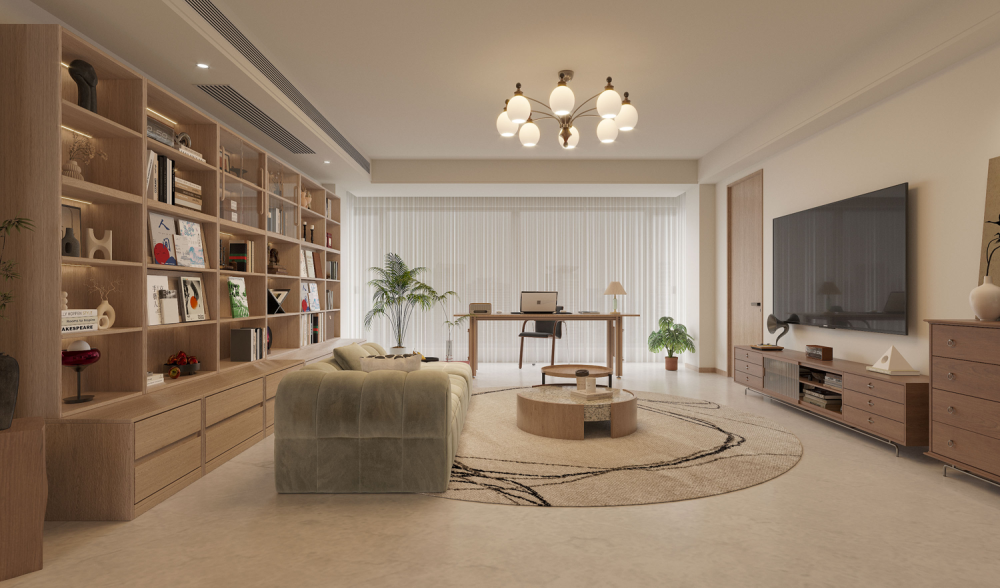 舊房改造 | 住進知識分子味的松弛原木家，170平“高智感”百看不厭！